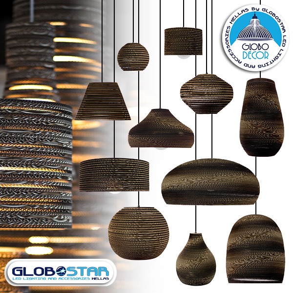 LEDTM® SANTORINI 01295 Boho Κρεμαστό Φωτιστικό Οροφής με Ντουί 1 x E27 AC 220-240V IP20 - Καφέ - Μ38 x Π38 x Υ30cm - Image 12