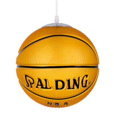 Alternative view of LEDTM® SPALDING NBA 00649 Παιδικό Κρεμαστό Φωτιστικό Οροφής με Ντουί 1 x E27 AC 220-240V IP20 - Πορτοκαλί & Μαύρο - Μ25 x Π25 x Υ25cm