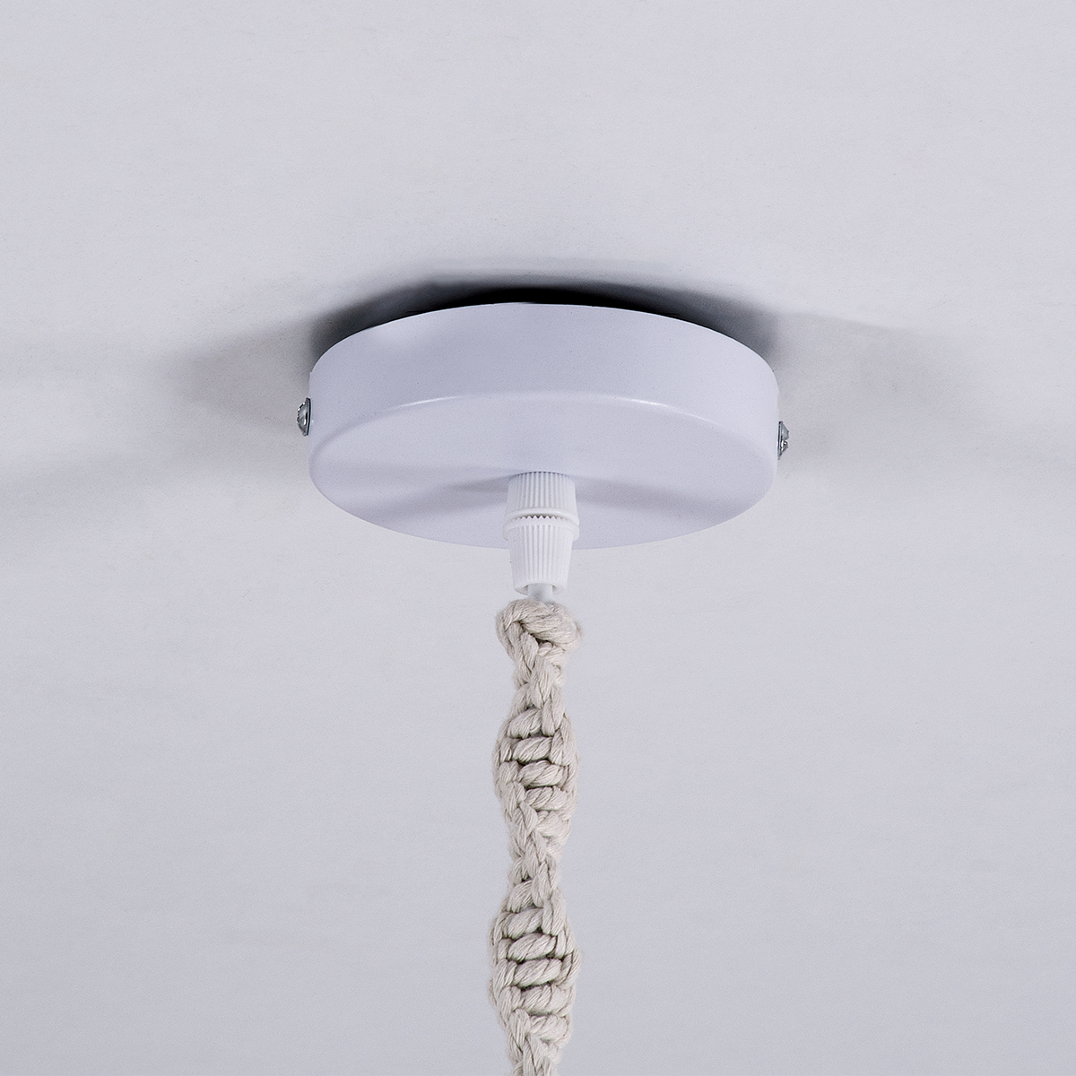 LEDTM® ALGERIA 36202 Μοντέρνο Κρεμαστό Φωτιστικό Οροφής με Ντουί 1 x E27 AC 220-240V IP20 - Μπεζ - Μ40 x Π40 x Υ50cm - Image 9