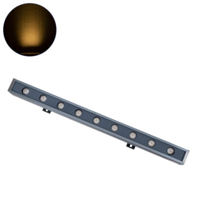 Alternative view of LEDTM® WASHERNAIA 90172 Μπάρα Φωτισμού Wall Washer LED 9W 990lm 30° DC 24V Αδιάβροχο IP65 Θερμό Λευκό 2700Κ Dimmable - Bridgelux SMD Chip - Γκρι Ανθρακί - Μ50 x Π4 x Υ5cm - 3 Χρόνια Εγγύηση