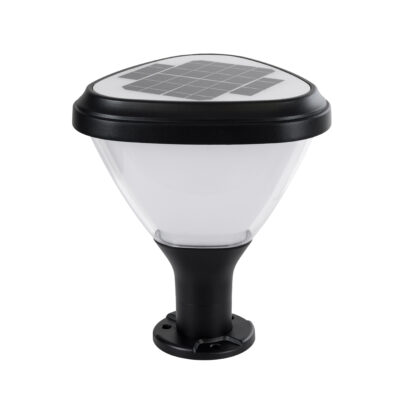 Alternative view of LEDTM® NATURE 90532 Φωτιστικό Κολωνάκι Κήπου LED 10W 500lm 120° με Ενσωματωμένο Φωτοβολταϊκό Panel 6V 2W & Επαναφορτιζόμενη Μπαταρία Li-ion 3.2V 8000mAh με Αισθητήρα Ημέρας-Νύχτας Αδιάβροχο IP65 Ψυχρό Λευκό 6000K - Γκρι Ανθρακί - Μ26 x Π26 x Υ30cm - 2 Χρόνια Εγγύηση