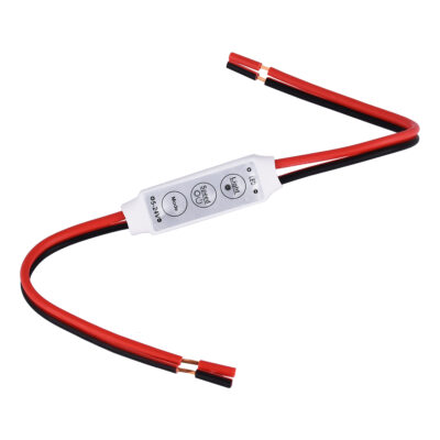 Alternative view of LEDTM® DIMMERANO 73307 Διακόπτης On/Off & Dimming με 1 x 6A 144W Κανάλι DC 12-24V 6A 144W Max IP20 - Λευκό - Μ30 x Π1.3 x Υ0.6cm - 2 Χρόνια Εγγύηση