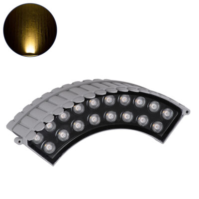 Alternative view of LEDTM® TREEJINA 90690 Κυρτή Μπάρα Φωτισμού Wall Washer για Φυτά - Δέντρα LED 18W 1620lm 10° DC 24V Αδιάβροχο IP67 Θερμό Λευκό 2700K Dimmable - Bridgelux SMD Chip - Γκρι Ανθρακί - Μ29 x Π11 x Υ10.5cm - 3 Χρόνια Εγγύηση