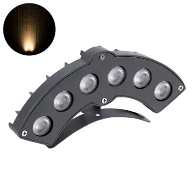 Alternative view of LEDTM® TREEGINA 90679 Κυρτή Μπάρα Φωτισμού Wall Washer για Φυτά - Δέντρα LED 6W 660lm 30° DC 24V Αδιάβροχο IP65 Θερμό Λευκό 2700K Dimmable - Bridgelux SMD Chip - Γκρι Ανθρακί - Μ18 x Π3.5 x Υ7cm - 3 Χρόνια Εγγύηση