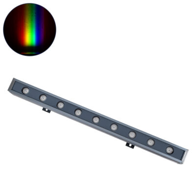 Alternative view of LEDTM® WASHERNAIA 90177 Μπάρα Φωτισμού Wall Washer LED 18W 1530lm 30° DC 24V Αδιάβροχο IP65 Πολύχρωμο RGBW Dimmable DMX512 - Bridgelux SMD Chip - Γκρι Ανθρακί - Μ50 x Π4 x Υ5cm - 3 Χρόνια Εγγύηση