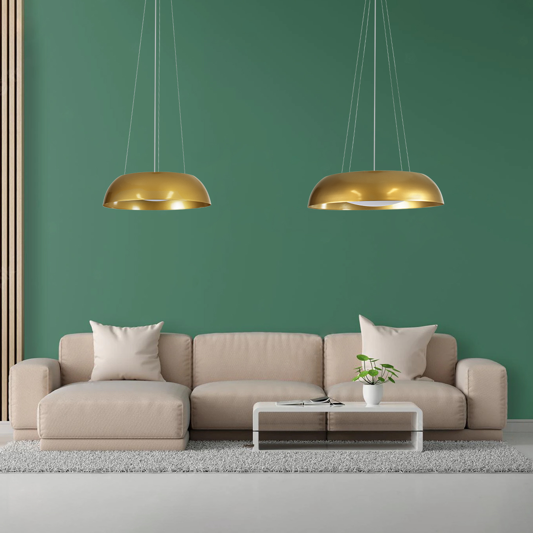 LEDTM® ANATOLIA 61270 Μοντέρνο Κρεμαστό Φωτιστικό Οροφής LED 75W 8625lm 120° AC 220-240V IP20 Ρυθμιζόμενο Λευκό CCT με Χειριστήριο από 2700K έως 6000K Dimmable - Lumileds SMD Chip - Χρυσό - Μ60 x Π60 x Υ12.5cm - 3 Χρόνια Εγγύηση - Image 12