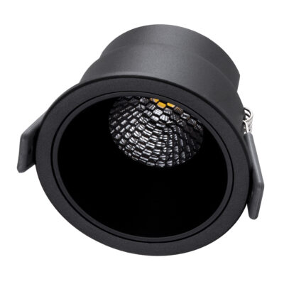 LEDTM® PLUTO-M 60256 Χωνευτό LED Spot Downlight TrimLess Φ8.4cm 10W 1300lm 38° AC 220-240V IP20 Φ8.4 x Υ5.9cm - Στρόγγυλο - Μαύρο & Anti-Glare HoneyComb - Φυσικό Λευκό 4500K - Bridgelux COB - 5 Years Warranty - Image 3