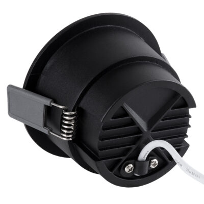LEDTM® PLUTO-M 60256 Χωνευτό LED Spot Downlight TrimLess Φ8.4cm 10W 1300lm 38° AC 220-240V IP20 Φ8.4 x Υ5.9cm - Στρόγγυλο - Μαύρο & Anti-Glare HoneyComb - Φυσικό Λευκό 4500K - Bridgelux COB - 5 Years Warranty - Image 4