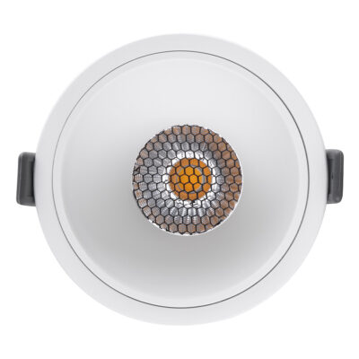 LEDTM® PLUTO-B 60260 Χωνευτό LED Spot Downlight TrimLess Φ10.4cm 15W 1950lm 38° AC 220-240V IP20 Φ10.4 x Υ6.5cm - Στρόγγυλο - Λευκό & Anti-Glare HoneyComb - Φυσικό Λευκό 4500K - Bridgelux COB - 5 Years Warranty - Image 6