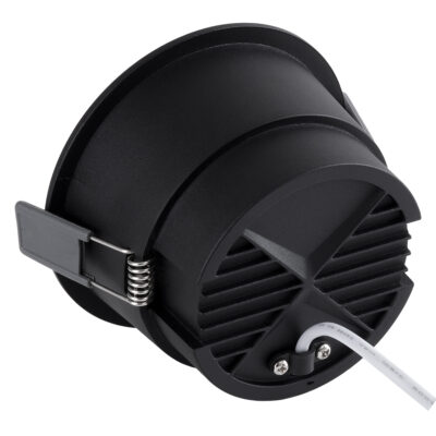 LEDTM® PLUTO-B 60262 Χωνευτό LED Spot Downlight TrimLess Φ10.4cm 15W 1950lm 38° AC 220-240V IP20 Φ10.4 x Υ6.5cm - Στρόγγυλο - Μαύρο & Anti-Glare HoneyComb - Φυσικό Λευκό 4500K - Bridgelux COB - 5 Years Warranty - Image 4