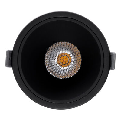LEDTM® PLUTO-B 60262 Χωνευτό LED Spot Downlight TrimLess Φ10.4cm 15W 1950lm 38° AC 220-240V IP20 Φ10.4 x Υ6.5cm - Στρόγγυλο - Μαύρο & Anti-Glare HoneyComb - Φυσικό Λευκό 4500K - Bridgelux COB - 5 Years Warranty - Image 6