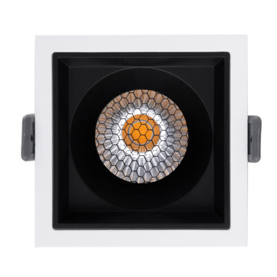 LEDTM® PLUTO-M 60270 Χωνευτό LED Spot Downlight TrimLess Μ8.4xΠ8.4cm 10W 1300lm 38° AC 220-240V IP20 Μ8.4 x Π8.4 x Υ5.9cm - Τετράγωνο - Λευκό με Μαύρο Κάτοπτρο & Anti-Glare HoneyComb - Φυσικό Λευκό 4500K - Bridgelux COB - 5 Years Warranty - Image 6