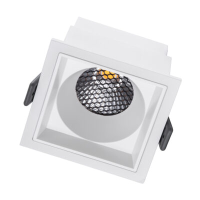 LEDTM® PLUTO-M 60272 Χωνευτό LED Spot Downlight TrimLess Μ8.4xΠ8.4cm 10W 1300lm 38° AC 220-240V IP20 Μ8.4 x Π8.4 x Υ5.9cm - Τετράγωνο - Λευκό & Anti-Glare HoneyComb - Φυσικό Λευκό 4500K - Bridgelux COB - 5 Years Warranty - Image 3