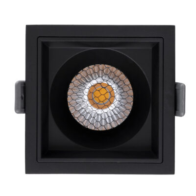 LEDTM® PLUTO-M 60274 Χωνευτό LED Spot Downlight TrimLess Μ8.4xΠ8.4cm 10W 1300lm 38° AC 220-240V IP20 Μ8.4 x Π8.4 x Υ5.9cm - Τετράγωνο - Μαύρο & Anti-Glare HoneyComb - Φυσικό Λευκό 4500K - Bridgelux COB - 5 Years Warranty - Image 6