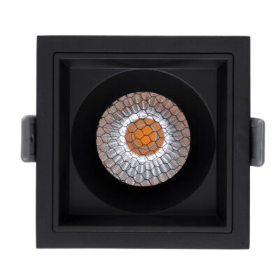 LEDTM® PLUTO-M 60275 Χωνευτό LED Spot Downlight TrimLess Μ8.4xΠ8.4cm 10W 1250lm 38° AC 220-240V IP20 Μ8.4 x Π8.4 x Υ5.9cm - Τετράγωνο - Μαύρο & Anti-Glare HoneyComb - Θερμό Λευκό 2700K - Bridgelux COB - 5 Years Warranty - Image 6