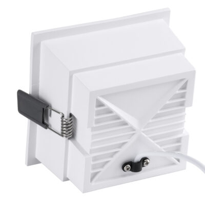 LEDTM® PLUTO-B 60276 Χωνευτό LED Spot Downlight TrimLess Μ10.4xΠ10.4cm 15W 1950lm 38° AC 220-240V IP20 Μ10.4 x Π10.4 x Υ6.5cm - Τετράγωνο - Λευκό με Μαύρο Κάτοπτρο & Anti-Glare HoneyComb - Φυσικό Λευκό 4500K - Bridgelux COB - 5 Years Warranty - Image 4