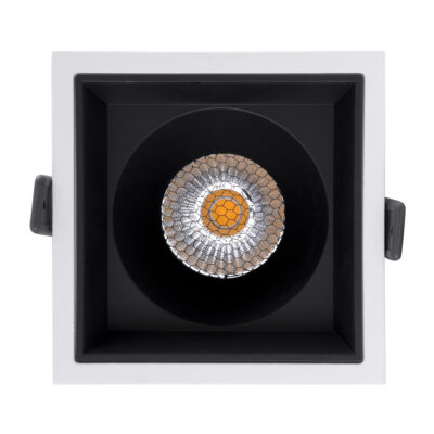 LEDTM® PLUTO-B 60276 Χωνευτό LED Spot Downlight TrimLess Μ10.4xΠ10.4cm 15W 1950lm 38° AC 220-240V IP20 Μ10.4 x Π10.4 x Υ6.5cm - Τετράγωνο - Λευκό με Μαύρο Κάτοπτρο & Anti-Glare HoneyComb - Φυσικό Λευκό 4500K - Bridgelux COB - 5 Years Warranty - Image 6