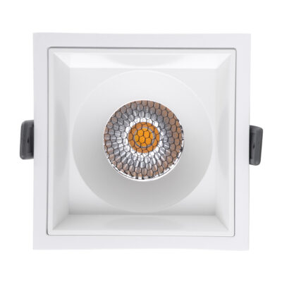 LEDTM® PLUTO-B 60278 Χωνευτό LED Spot Downlight TrimLess Μ10.4xΠ10.4cm 15W 1950lm 38° AC 220-240V IP20 Μ10.4 x Π10.4 x Υ6.5cm - Τετράγωνο - Λευκό & Anti-Glare HoneyComb - Φυσικό Λευκό 4500K - Bridgelux COB - 5 Years Warranty - Image 6