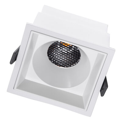 LEDTM® PLUTO-B 60279 Χωνευτό LED Spot Downlight TrimLess Μ10.4xΠ10.4cm 15W 1875lm 38° AC 220-240V IP20 Μ10.4 x Π10.4 x Υ6.5cm - Τετράγωνο - Λευκό & Anti-Glare HoneyComb - Θερμό Λευκό 2700K - Bridgelux COB - 5 Years Warranty - Image 3