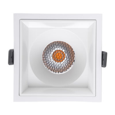 LEDTM® PLUTO-B 60279 Χωνευτό LED Spot Downlight TrimLess Μ10.4xΠ10.4cm 15W 1875lm 38° AC 220-240V IP20 Μ10.4 x Π10.4 x Υ6.5cm - Τετράγωνο - Λευκό & Anti-Glare HoneyComb - Θερμό Λευκό 2700K - Bridgelux COB - 5 Years Warranty - Image 6