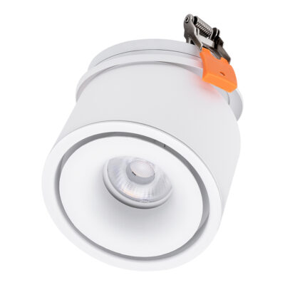 LEDTM® OMEGA-R 60295 Χωνευτό LED Spot Downlight TrimLess Φ10cm 12W 1500lm 36° AC 220-240V IP20 Φ10 x Υ8.2cm - Στρόγγυλο - Λευκό - Θερμό Λευκό 2700K - Bridgelux COB - 5 Years Warranty - Image 3