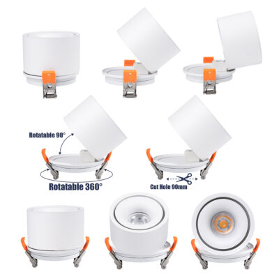 LEDTM® OMEGA-R 60295 Χωνευτό LED Spot Downlight TrimLess Φ10cm 12W 1500lm 36° AC 220-240V IP20 Φ10 x Υ8.2cm - Στρόγγυλο - Λευκό - Θερμό Λευκό 2700K - Bridgelux COB - 5 Years Warranty - Image 4