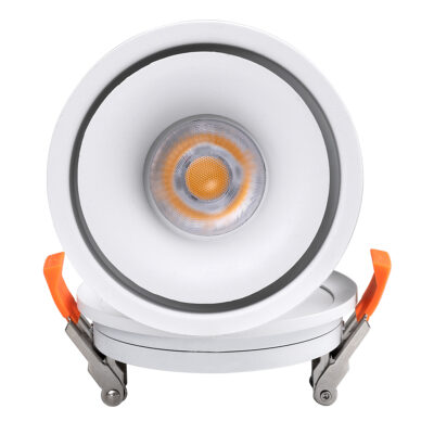 LEDTM® OMEGA-R 60295 Χωνευτό LED Spot Downlight TrimLess Φ10cm 12W 1500lm 36° AC 220-240V IP20 Φ10 x Υ8.2cm - Στρόγγυλο - Λευκό - Θερμό Λευκό 2700K - Bridgelux COB - 5 Years Warranty - Image 10