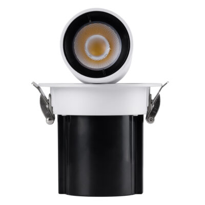 LEDTM® VIRGO-S 60302 Χωνευτό LED Spot Downlight TrimLess Φ9cm 7W 910lm 36° AC 220-240V IP20 Φ9cm x Υ9cm - Στρόγγυλο - Λευκό με Μαύρο Κάτοπτρο - Φυσικό Λευκό 4500K - Bridgelux COB - 5 Years Warranty - Image 12