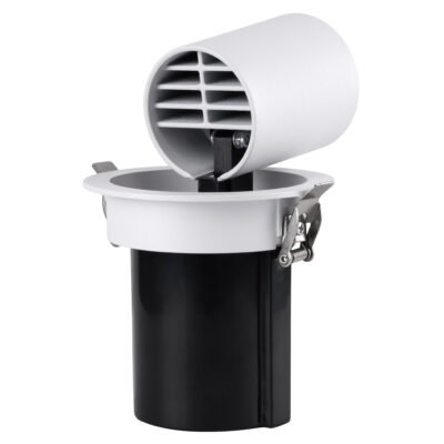 LEDTM® VIRGO-M 60306 Χωνευτό LED Spot Downlight TrimLess Φ11cm 12W 1560lm 36° AC 220-240V IP20 Φ11cm x Υ11.5cm - Στρόγγυλο - Λευκό με Μαύρο Κάτοπτρο - Φυσικό Λευκό 4500K - Bridgelux COB - 5 Years Warranty - Image 13