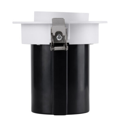 LEDTM® VIRGO-M 60306 Χωνευτό LED Spot Downlight TrimLess Φ11cm 12W 1560lm 36° AC 220-240V IP20 Φ11cm x Υ11.5cm - Στρόγγυλο - Λευκό με Μαύρο Κάτοπτρο - Φυσικό Λευκό 4500K - Bridgelux COB - 5 Years Warranty - Image 5