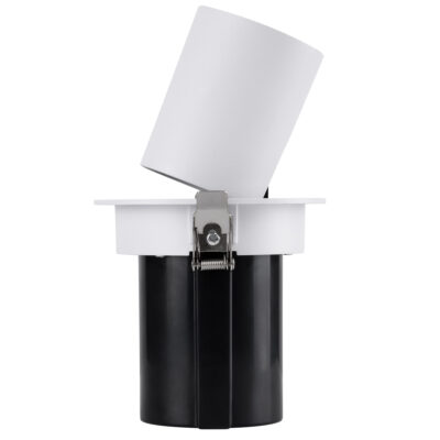 LEDTM® VIRGO-M 60306 Χωνευτό LED Spot Downlight TrimLess Φ11cm 12W 1560lm 36° AC 220-240V IP20 Φ11cm x Υ11.5cm - Στρόγγυλο - Λευκό με Μαύρο Κάτοπτρο - Φυσικό Λευκό 4500K - Bridgelux COB - 5 Years Warranty - Image 7