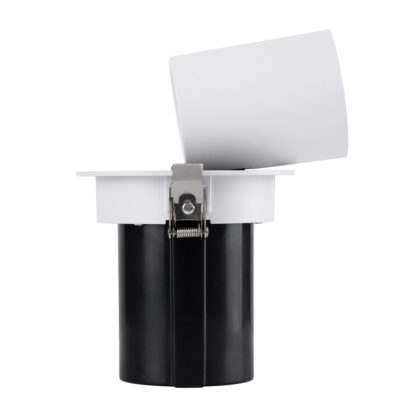 LEDTM® VIRGO-M 60306 Χωνευτό LED Spot Downlight TrimLess Φ11cm 12W 1560lm 36° AC 220-240V IP20 Φ11cm x Υ11.5cm - Στρόγγυλο - Λευκό με Μαύρο Κάτοπτρο - Φυσικό Λευκό 4500K - Bridgelux COB - 5 Years Warranty - Image 8