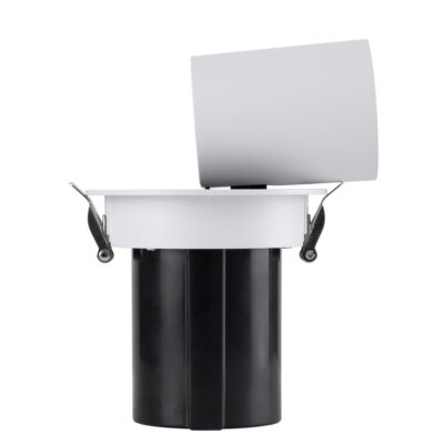 LEDTM® VIRGO-M 60306 Χωνευτό LED Spot Downlight TrimLess Φ11cm 12W 1560lm 36° AC 220-240V IP20 Φ11cm x Υ11.5cm - Στρόγγυλο - Λευκό με Μαύρο Κάτοπτρο - Φυσικό Λευκό 4500K - Bridgelux COB - 5 Years Warranty - Image 9