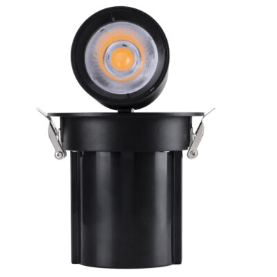 LEDTM® VIRGO-M 60308 Χωνευτό LED Spot Downlight TrimLess Φ11cm 12W 1560lm 36° AC 220-240V IP20 Φ11cm x Υ11.5cm - Στρόγγυλο - Μαύρο - Φυσικό Λευκό 4500K - Bridgelux COB - 5 Years Warranty - Image 12