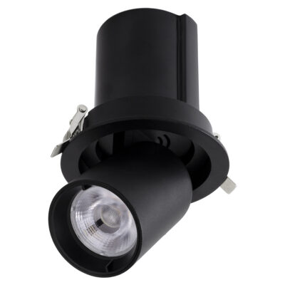 LEDTM® VIRGO-M 60308 Χωνευτό LED Spot Downlight TrimLess Φ11cm 12W 1560lm 36° AC 220-240V IP20 Φ11cm x Υ11.5cm - Στρόγγυλο - Μαύρο - Φυσικό Λευκό 4500K - Bridgelux COB - 5 Years Warranty - Image 3