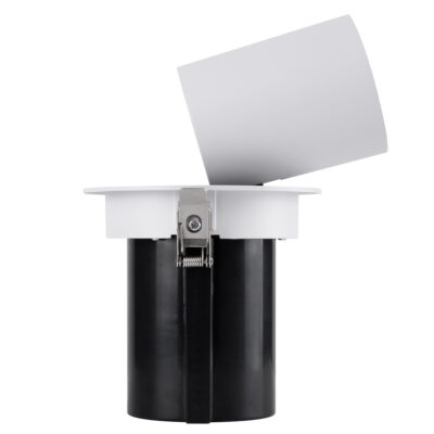 LEDTM® VIRGO-B 60310 Χωνευτό LED Spot Downlight TrimLess Φ13.5cm 20W 2600lm 36° AC 220-240V IP20 Φ13.5cm x Υ14cm - Στρόγγυλο - Λευκό με Μαύρο Κάτοπτρο - Φυσικό Λευκό 4500K - Bridgelux COB - 5 Years Warranty - Image 8