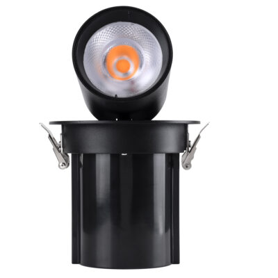 LEDTM® VIRGO-B 60313 Χωνευτό LED Spot Downlight TrimLess Φ13.5cm 20W 2500lm 36° AC 220-240V IP20 Φ13.5cm x Υ14cm - Στρόγγυλο - Μαύρο - Θερμό Λευκό 2700K - Bridgelux COB - 5 Years Warranty - Image 12