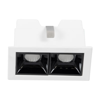 LEDTM® LUMINAR SUPERIOR 60317 Χωνευτό LED Spot Downlight TrimLess 4W 540lm 36° AC 220-240V IP20 Μ7.5 x Π4.3 x Υ4.5cm - Λευκό με Μαύρο Κάτοπτρο - Θερμό Λευκό 2700K - Bridgelux High Lumen Chip Gen2 - TÜV Certified Driver - 5 Years Warranty - Image 4