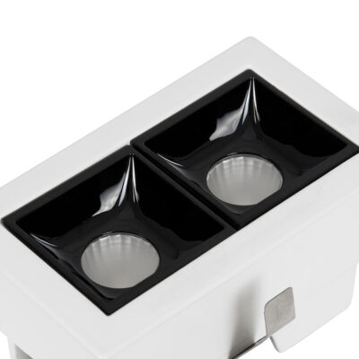 LEDTM® LUMINAR SUPERIOR 60317 Χωνευτό LED Spot Downlight TrimLess 4W 540lm 36° AC 220-240V IP20 Μ7.5 x Π4.3 x Υ4.5cm - Λευκό με Μαύρο Κάτοπτρο - Θερμό Λευκό 2700K - Bridgelux High Lumen Chip Gen2 - TÜV Certified Driver - 5 Years Warranty - Image 8