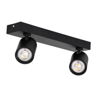 LEDTM® LEONARDO 60346 Μοντέρνο Φωτιστικό Οροφής Ράγα με Κινούμενα Σποτ LED Spot Downlight 20W 2400lm 60° AC 220-240V IP20 Μ32 x Π7 x Υ11.8cm - Μαύρο - Φυσικό Λευκό 4500K - Bridgelux COB - 5 Years Warranty - Image 4
