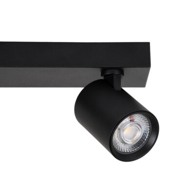 LEDTM® LEONARDO 60346 Μοντέρνο Φωτιστικό Οροφής Ράγα με Κινούμενα Σποτ LED Spot Downlight 20W 2400lm 60° AC 220-240V IP20 Μ32 x Π7 x Υ11.8cm - Μαύρο - Φυσικό Λευκό 4500K - Bridgelux COB - 5 Years Warranty - Image 5