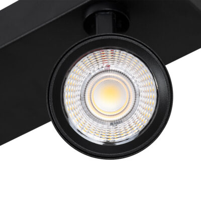 LEDTM® LEONARDO 60346 Μοντέρνο Φωτιστικό Οροφής Ράγα με Κινούμενα Σποτ LED Spot Downlight 20W 2400lm 60° AC 220-240V IP20 Μ32 x Π7 x Υ11.8cm - Μαύρο - Φυσικό Λευκό 4500K - Bridgelux COB - 5 Years Warranty - Image 9