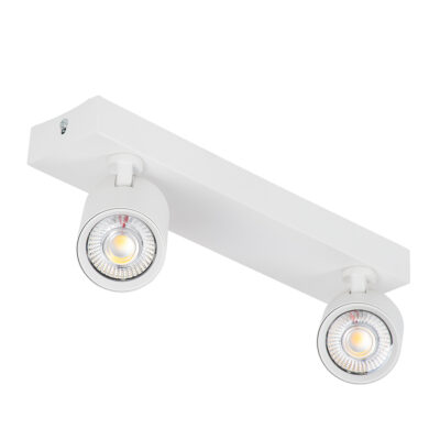 LEDTM® LEONARDO 60347 Μοντέρνο Φωτιστικό Οροφής Ράγα με Κινούμενα Σποτ LED Spot Downlight 20W 2400lm 60° AC 220-240V IP20 Μ32 x Π7 x Υ11.8cm - Λευκό - Φυσικό Λευκό 4500K - Bridgelux COB - 5 Years Warranty - Image 4