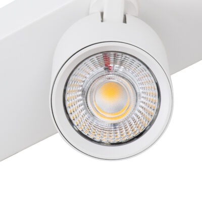 LEDTM® LEONARDO 60349 Μοντέρνο Φωτιστικό Οροφής Ράγα με Κινούμενα Σποτ LED Spot Downlight 30W 3600lm 60° AC 220-240V IP20 Μ52 x Π7 x Υ11.8cm - Λευκό - Φυσικό Λευκό 4500K - Bridgelux COB - 5 Years Warranty - Image 9