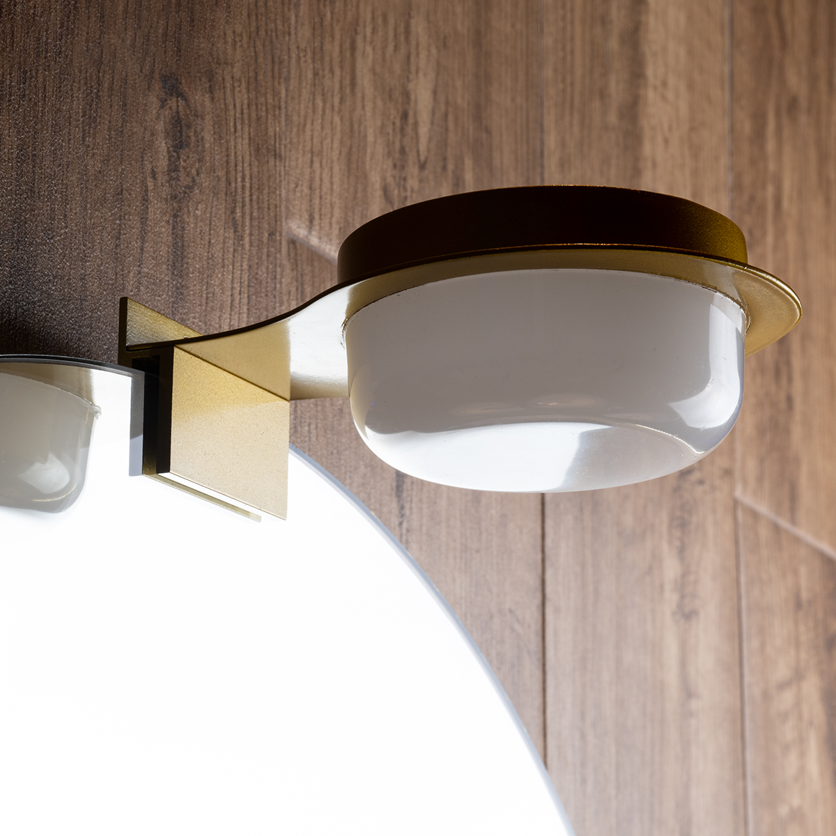 LEDTM® KIARA 60401 Μοντέρνο Φωτιστικό Τοίχου - Απλίκα Καθρέπτη Μπάνιου LED 5W 560lm 120° AC 220-240V IP44 Φυσικό Λευκό 4500K - Lumileds SMD Chip & TÜV SÜD Driver - Χρυσό & Λευκό - Μ10 x Π13 x Υ3cm - 3 Χρόνια Εγγύηση - Image 11