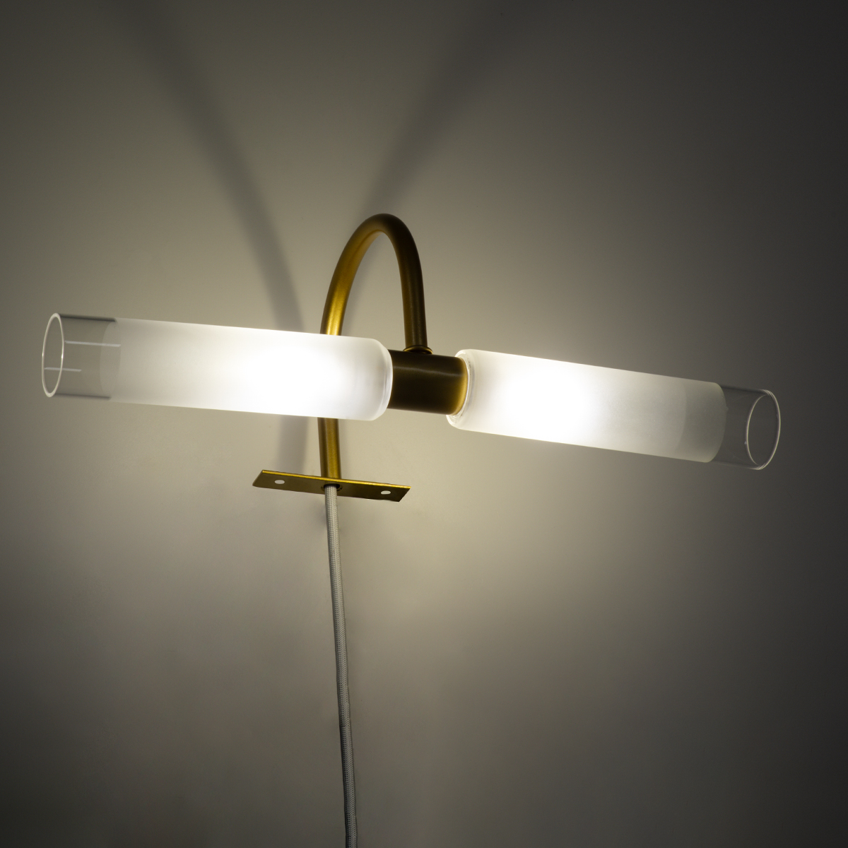 LEDTM® FLORA 60413 Μοντέρνο Φωτιστικό Τοίχου - Απλίκα Καθρέπτη Μπάνιου με Ντουί 2 x G9 AC 220-240V IP44 - Χρυσό & Λευκό - Μ31 x Π13 x Υ12cm - Image 7