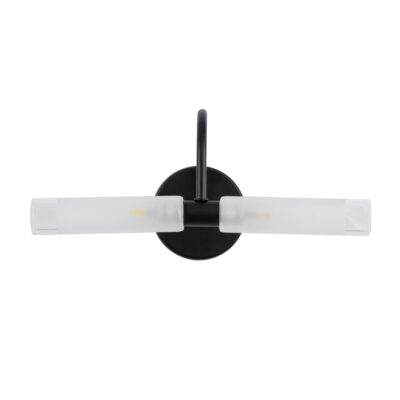LEDTM® PAOLA 60416 Μοντέρνο Φωτιστικό Τοίχου - Απλίκα Καθρέπτη Μπάνιου - Πίνακα 2 x G9 270° AC 220-240V IP44 Μ31 x Π16 x Υ15cm - Μαύρο - 5 Χρόνια Εγγύηση - Image 5