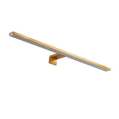 LEDTM® NINA 60423 Μοντέρνο Φωτιστικό Τοίχου - Απλίκα Καθρέπτη Μπάνιου LED 12W 1400lm 120° AC 220-240V IP20 Φυσικό Λευκό 4500K - Bridgelux SMD Chip - Χρυσό Βούρτσας - Μ60 x Π10.5 x Υ4cm - 3 Χρόνια Εγγύηση - Image 4