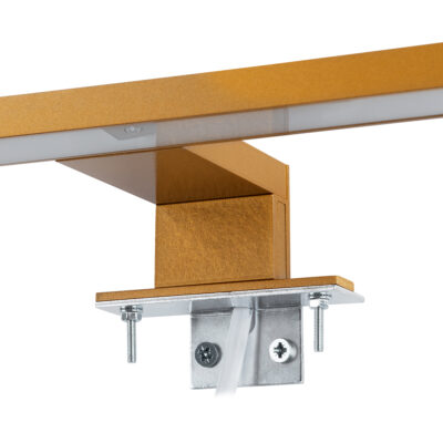 LEDTM® NINA 60423 Μοντέρνο Φωτιστικό Τοίχου - Απλίκα Καθρέπτη Μπάνιου LED 12W 1400lm 120° AC 220-240V IP20 Φυσικό Λευκό 4500K - Bridgelux SMD Chip - Χρυσό Βούρτσας - Μ60 x Π10.5 x Υ4cm - 3 Χρόνια Εγγύηση - Image 8