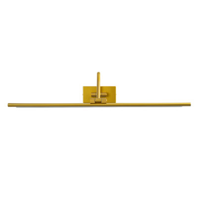 LEDTM® MIRA 60433 Μοντέρνο Φωτιστικό Τοίχου - Απλίκα Καθρέπτη Μπάνιου - Πίνακα LED 12W 1400lm 120° AC 220-240V IP44 Μ60 x Π20 x Υ13cm - Φυσικό Λευκό 4500K - Χρυσό - 3 Χρόνια Εγγύηση - Image 5